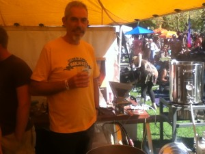 Taking part in the Marchfest Brew Zone brewing demonstrations